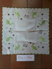 Osterdecke, Tischdecke, Ostern, Osterhase, Ostereier, Stickdecke