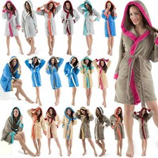 Kapuzen Bademantel Damen