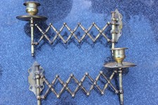 2 Antike Klavierleuchter