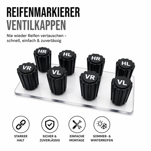 Ventilkappen - 8x,