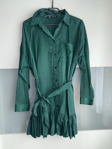 Zara kleid blusenkleid - zara, grün