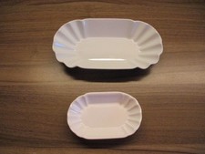 Pommes Frittes Schalen in 2 Größen in weiß