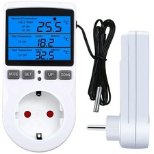 DIGITAL LED TEMPERATURREGLER Thermostat control Temperatur Fühler Regler 230V ⭐⭐
