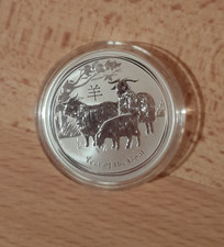 Lunar II Ziege 2015 Silbermünze 1 OZ in Originalkapsel