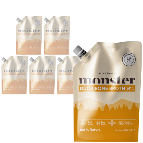 Monster dog bone broth - bone, duck