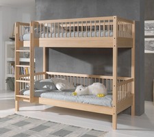 Etagenbett Buche massiv natur