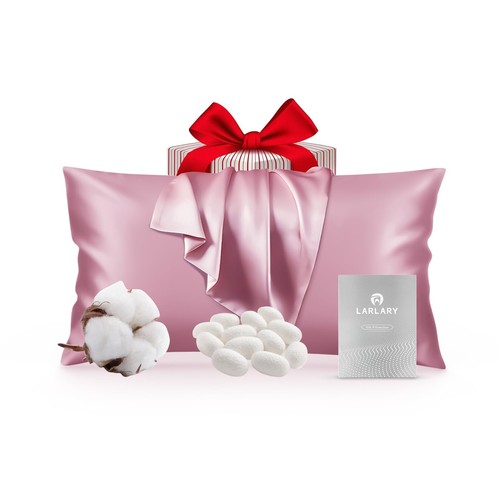 Seidenkissenbezug 40x80 rosa - seidenkissenbezug,