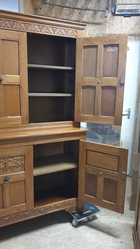 Aufsatzschrank eiche massiv - aufsatzschrank,