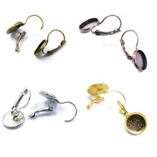 12stk. Ohrclips Rohlinge