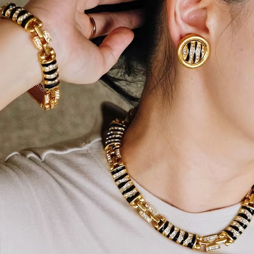 Damen schmuckset gold - damen,