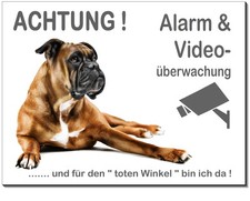 Boxer-Hund-Aluminium-Schild---