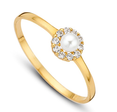 585 real gold small - small, ring