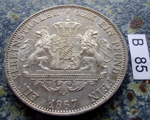 Bayern vereinstaler 1867 - vereinstaler,