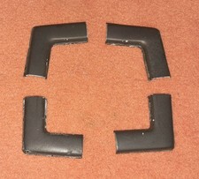 Opel Ascona C 4x Abdeckung Kappe Blende Zierleiste Scheibe schwarz eloxiert SR/E