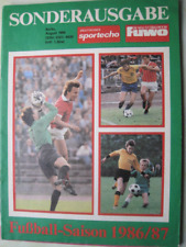 DDR Sportecho Fuwo Sonderausgabe 1986/87 Oberliga Argentinien  Dynamo Leipzig