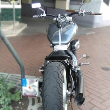 Motorradlenker schwarz Street Bar mit ABE Chopper Bobber Cafe Racer Lenker 1Zoll