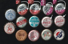 14 old Japanese bottle caps