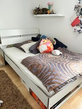 Ikea Bett Tysil weiß 140x200