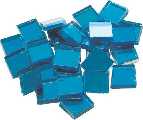 Spiegel mosaik blau x - spiegel, blau,