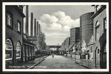 Ansichtskarte Zschornewitz, Kraftwerk-Strasse mit Kraftwerk 