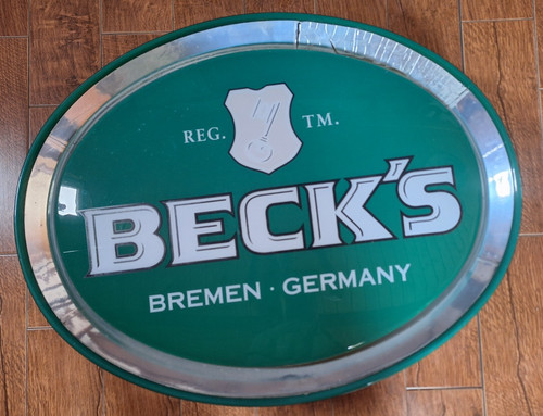 Leuchtreklameschild von becks - leuchtreklameschild,