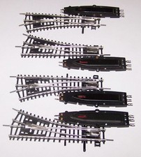 2 Weichenpaare TT Standardgleis SEHR GUT 4 elektrische Weichen  BTTB Tillig