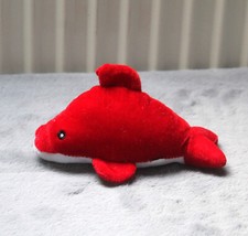 Delfin Kuscheltier 17 cm Stofftier rot Plüschtier