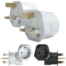 2x Reiseadapter DE auf UK GB