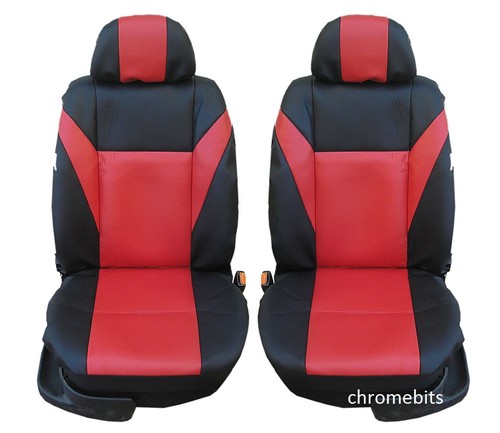 Front sitzbezüge aus rotem - front,