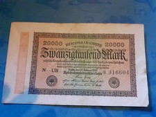 Geldscheine 20000 Reichsmark