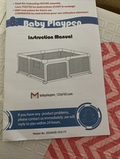 Laufstall Laufgitter Baby Absperrgitter Krabbelgitter Kind Schutz Spielstall Neu