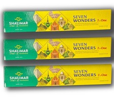 3x Shalimar Seven Wonders 7in1 Premium Masala Räucherstäbchen Set mit 7 Düften