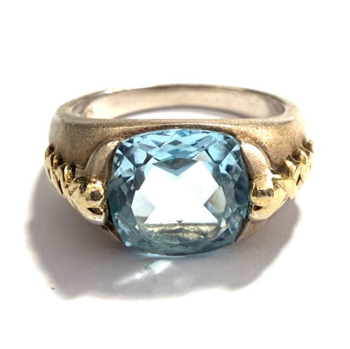 Vintage blautopasring 925 - vintage, er