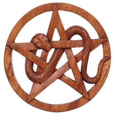 Schlange mit Pentagramm aus