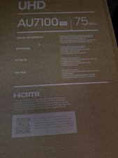 Samsung 4KUHD Fersenseher au7179u 75 Zoll + Zubehörpaket