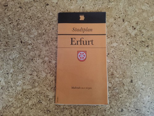 Stadtplan erfurt ddr veb - erfurt, (ddr,