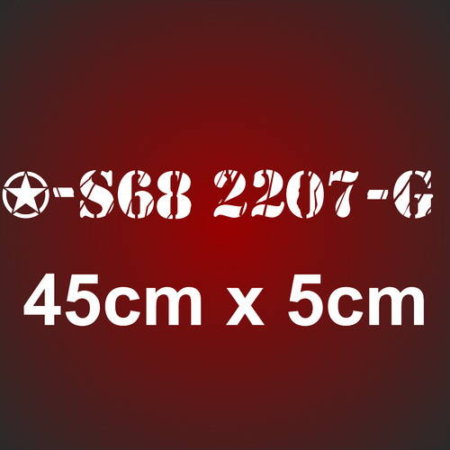 Aufkleber 45cm x5cm us - ca.,