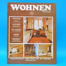 DDR Wohnen 1981 Zeitschrift Wohnen Einrichten Innenarchitektur L Selbstbaumöbel