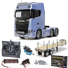 Tamiya Scania 770 S V8 6x4 1/14 Truck Komplettset MFC-03, Flachbett - 56368SET3