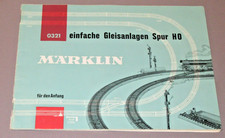 Märklin Heft EInfache Gleisanlagen Spur H0 0321 Gleispläne 1962