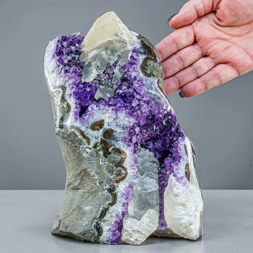 Perfekte amethyst druse mit - , amethyst-druse