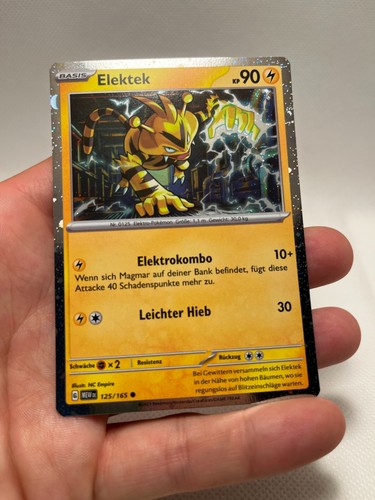 Pokemon karte 151 elektek - karte,