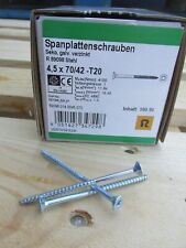 4 Packungen Marken Holzschrauben 4,5x70mm Spannplattenschrauben RESTPOSTEN -