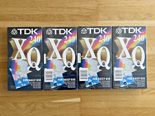 4x TDK VHS Kassetten leer neu