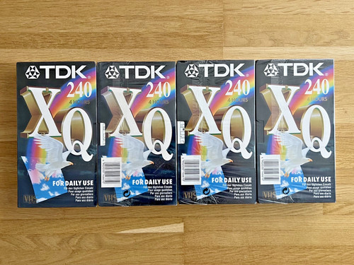 Tdk vhs kassetten leer neu - 4x,
