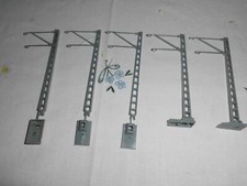 Hobbex H0 5 x Gittermast mit kurzem Ausleger, lose