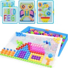 Kreatives Bausteine Set ITODA Mosaik Steckspielzeug Kinder Lernspielzeug