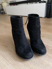 Zara Damen Stiefelette Boots Größe EUR 39 Schwarz