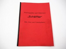 Schäffer Hoflader Radlader Teleskoplader Wartungspläne Füllmengen 2002