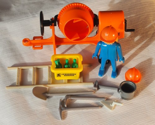 Bauarbeiter betonmischer - bauarbeiter,